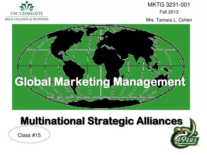 global marketing management multinational strategic alliances