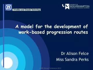 A model for the development of work-based progression routes