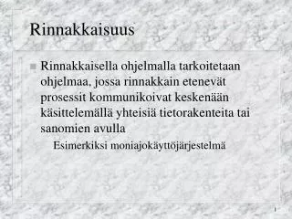 rinnakkaisuus