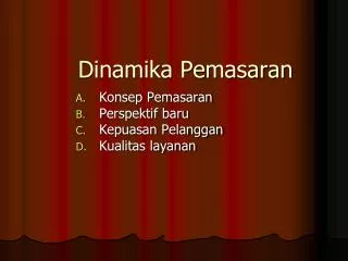 dinamika pemasaran