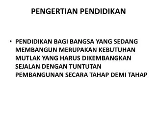 pengertian pendidikan