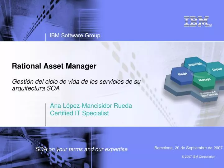 rational asset manager gesti n del ciclo de vida de los servicios de su arquitectura soa