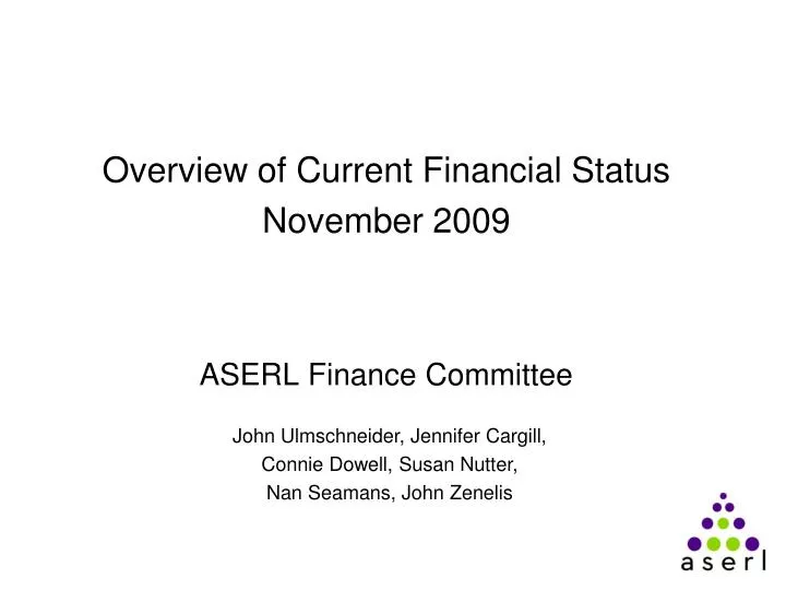 aserl finance committee