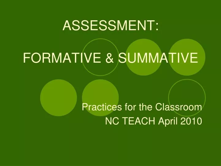assessment formative summative
