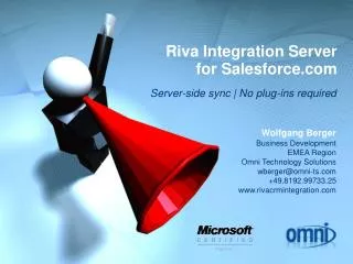 Riva Integration Server for Salesforce