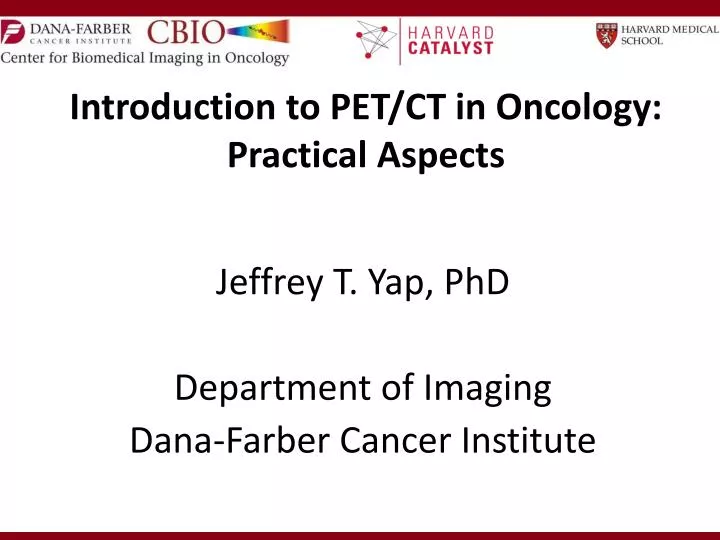 introduction to pet ct in oncology practical aspects