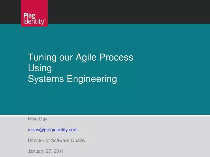 tuning our agile process using systems engineering