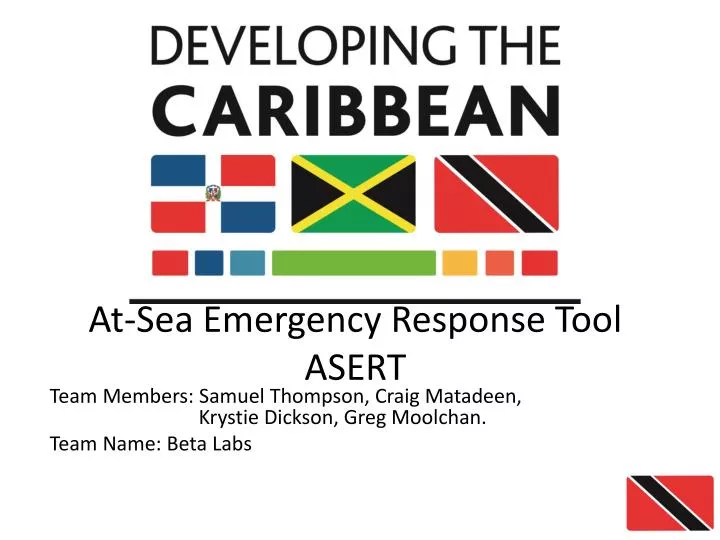 at sea emergency response tool asert