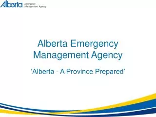 Alberta Emergency Management Agency