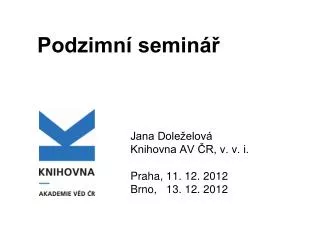 podzimn semin