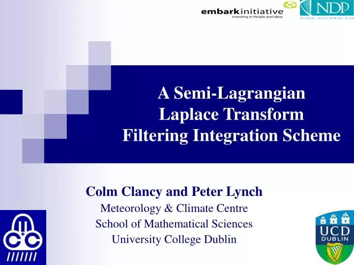 a semi lagrangian laplace transform filtering integration scheme