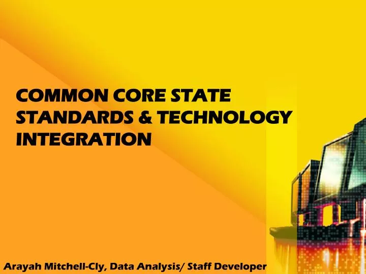 common core state standards technology integration