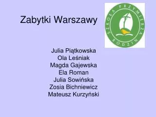 zabytki warszawy