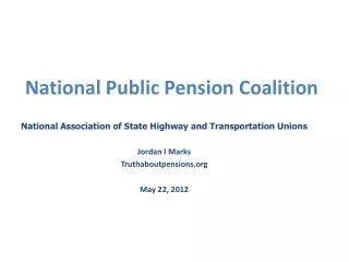 National Public Pension Coalition