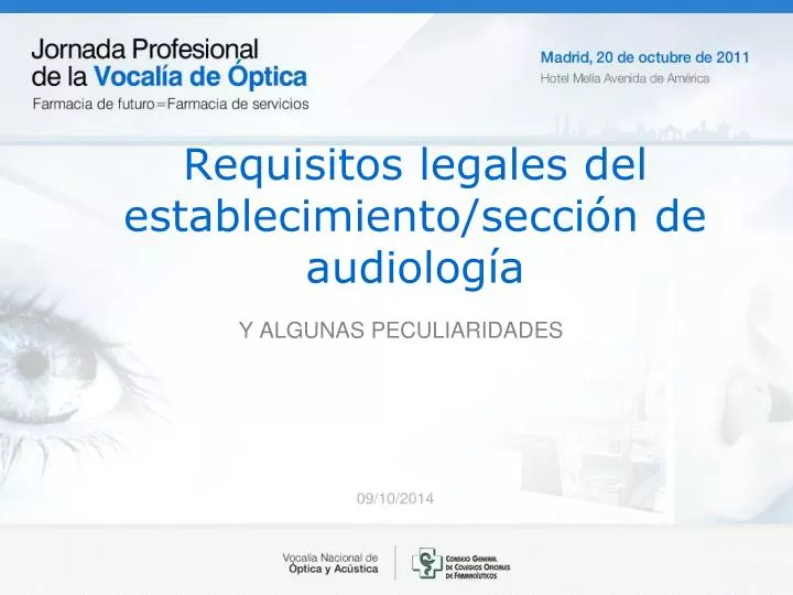 requisitos legales del establecimiento secci n de audiolog a