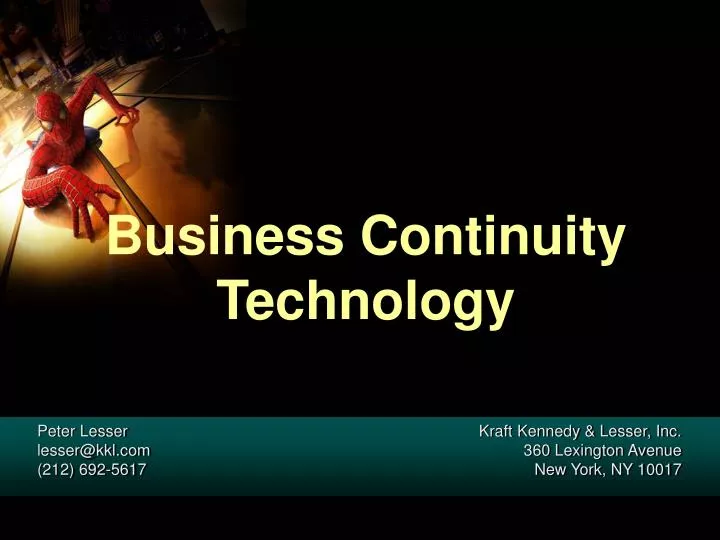 business continuity technology
