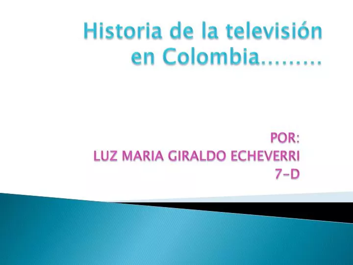 historia de la televisi n en colombia