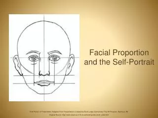 Facial Proportion and the Self-Portrait