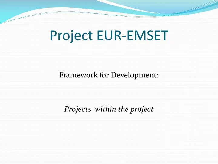 project eur emset