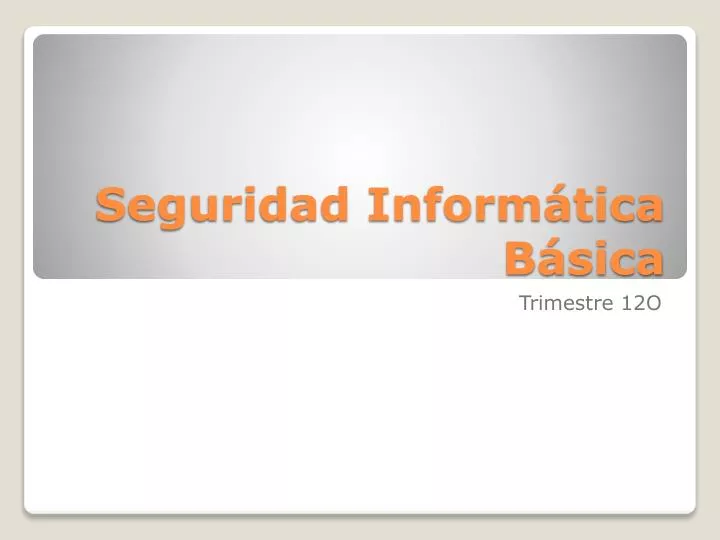 PPT - Seguridad Informática Básica PowerPoint Presentation, Free ...