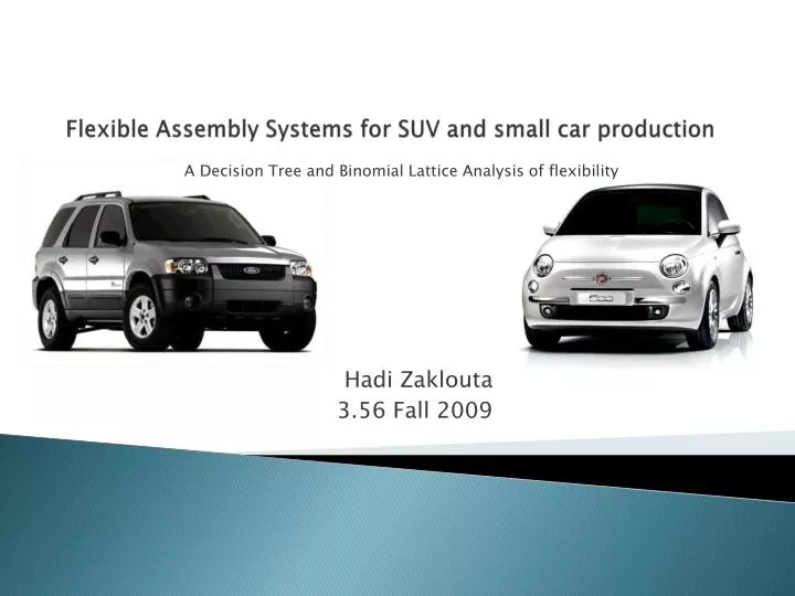 flexible assembly systems for suv and small car production