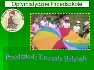 optymistyczne przedszkole