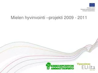 mielen hyvinvointi projekti 2009 2011