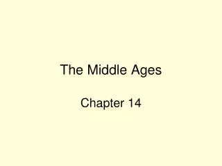 The Middle Ages