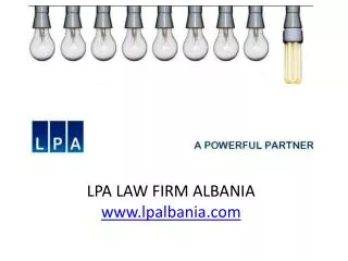 LPA LAW FIRM ALBANIA lpalbania