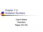 Chapter 7-2: Oxidation Numbers - slide 1