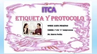 etiqueta y protocolo