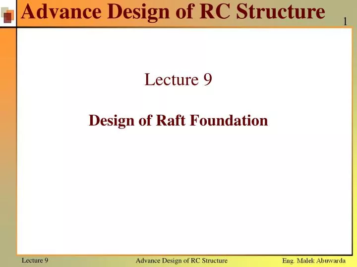 advance design of rc structure