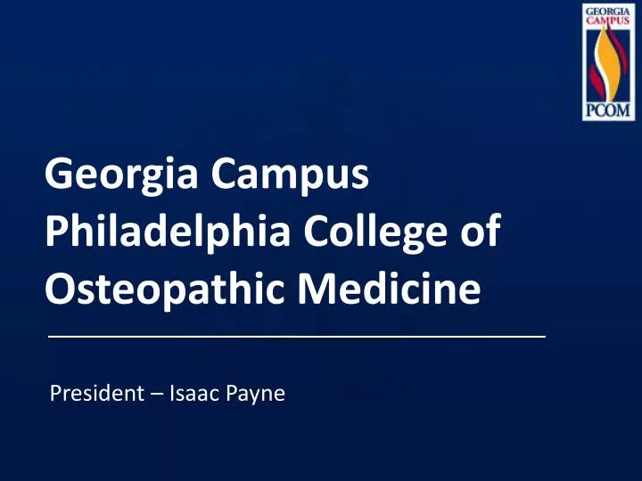 georgia campus philadelphia college of osteopathic medicine