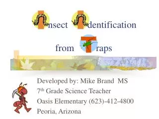 nsect dentification from raps