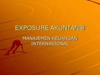 exposure akuntansi