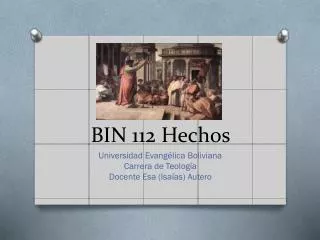bin 112 hechos