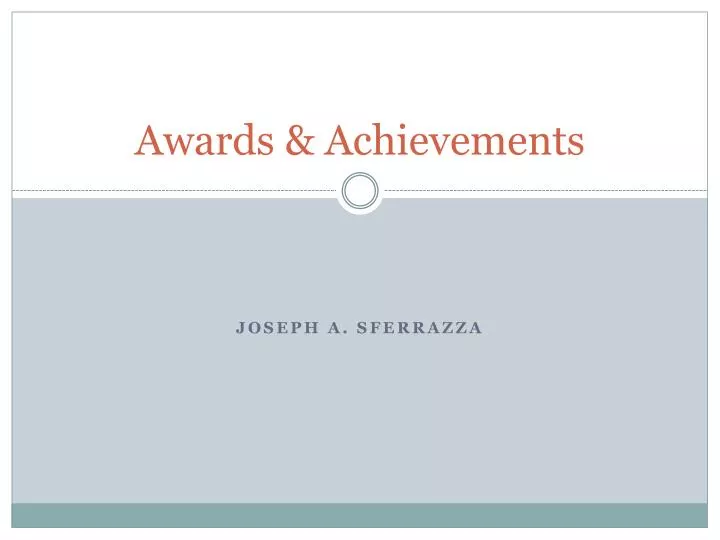 awards achievements