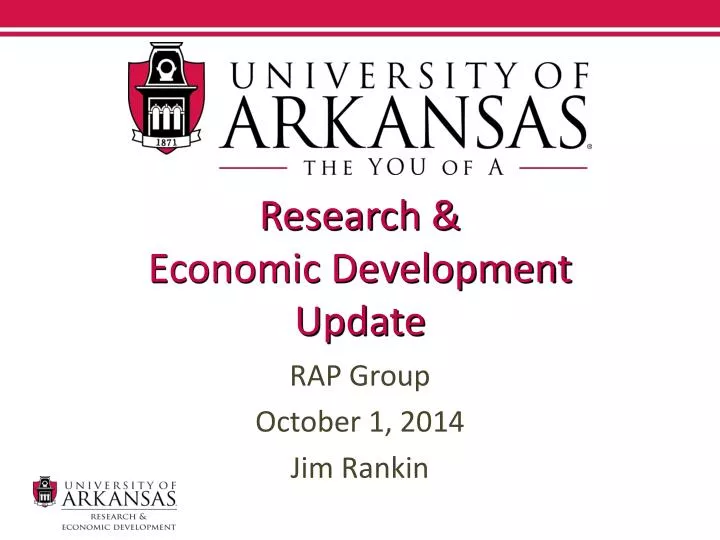 research economic development update