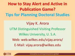 How to Stay Alert and Active in Publication Game? Tips for Planning Doctoral Studies