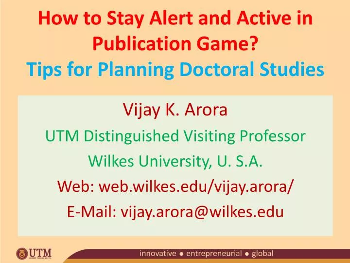 how to stay alert and active in publication game tips for planning doctoral studies