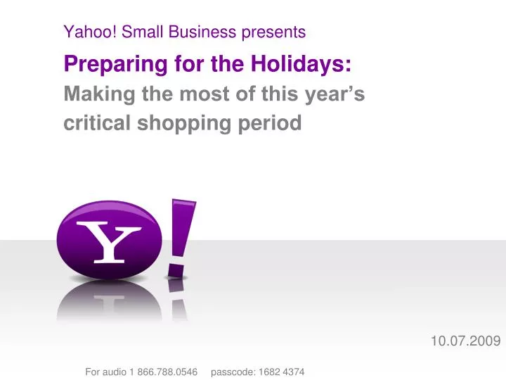 yahoo small business presents