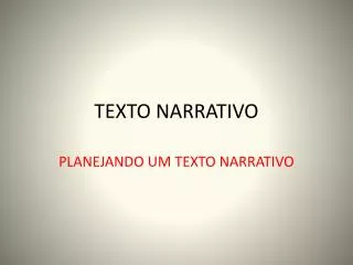 texto narrativo