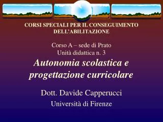 dott davide capperucci universit di firenze