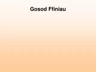 gosod ffiniau