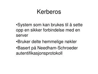 kerberos