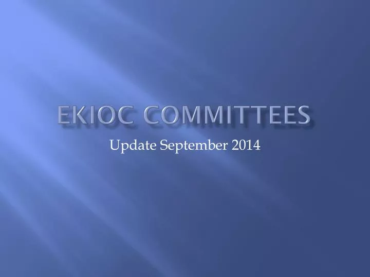 ekioc committees