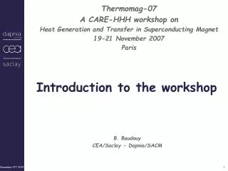 Introduction to the workshop