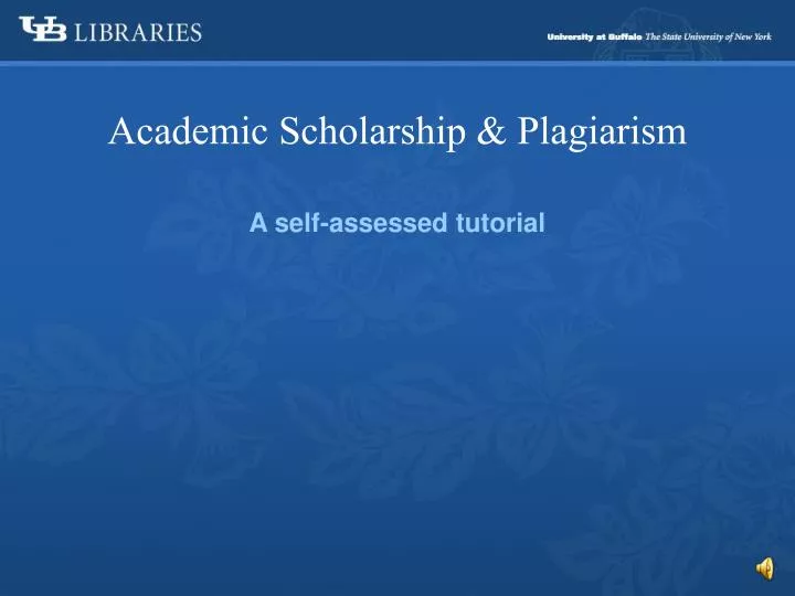 academic scholarship plagiarism
