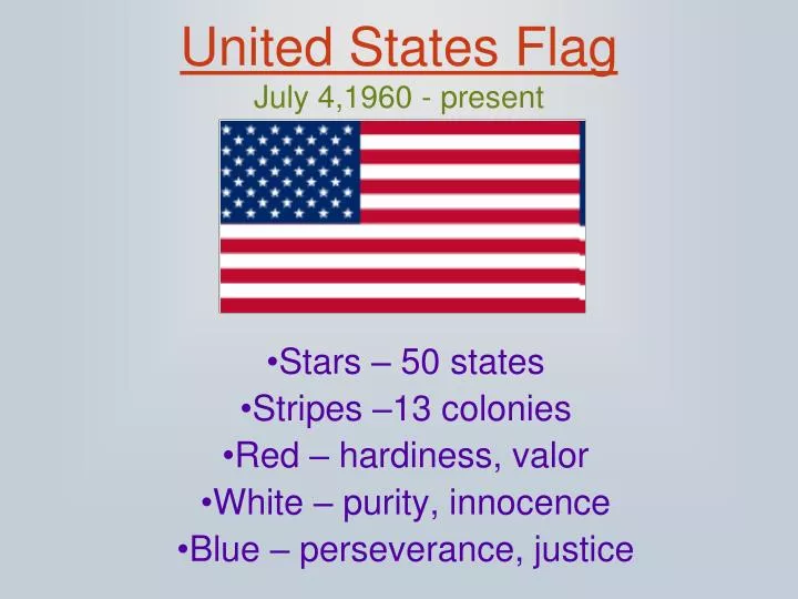 united states flag july 4 1960 present