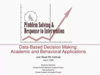Data-Based Decision Making: Academic and Behavioral Applications
